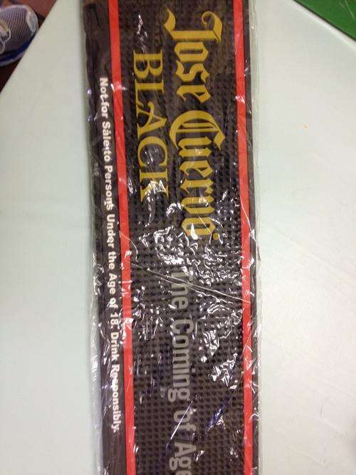 Jose Quervo Black Tequila Bar mat PLUS FREE GIFT ( See Pictures )