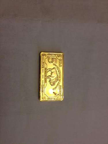 5 Gram buffalo Fine gold replica bullion coin plated .999 High Quality - FIRST ON BOB