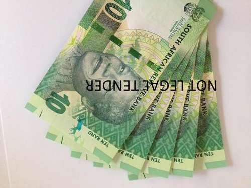 NELSON MANDELA FIRST EDITION R10 NOTES UNC AA - 5 SEQUENTIAL(  BID PER NOTE FOR ALL 5 )