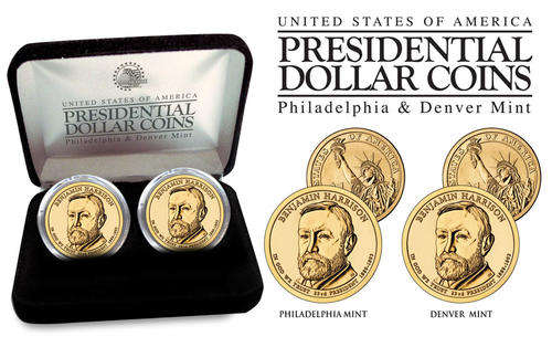 2012 U.S. MINT 24K GOLD PRESIDENTIAL $1 DOLLAR COINS -COMPLETE SET OF 4 *