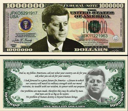 IN MEMORY OF PRESIDENT JOHN F. KENNEDY BILL