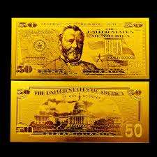 24K USA Gold Notes $50