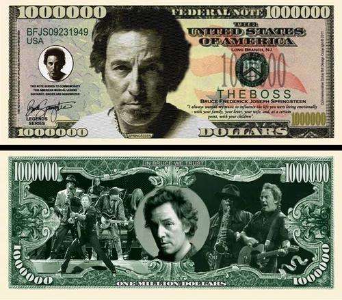 BRUCE SPRINGSTEEN DOLLAR BILL