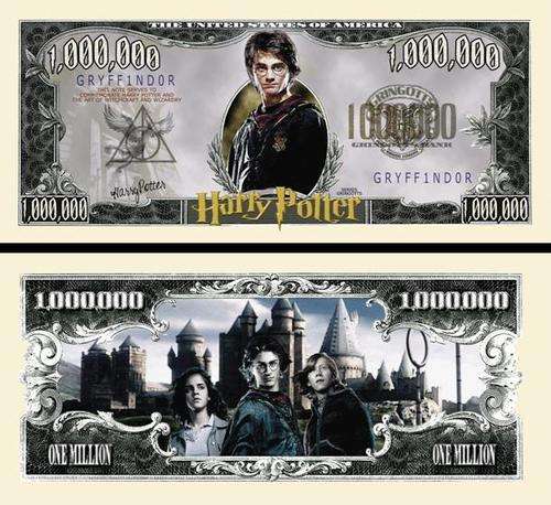 HARRY POTTER DOLLAR MILLION DOLLAR BILL