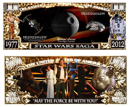 STAR WARS MILLION DOLLAR BILL
