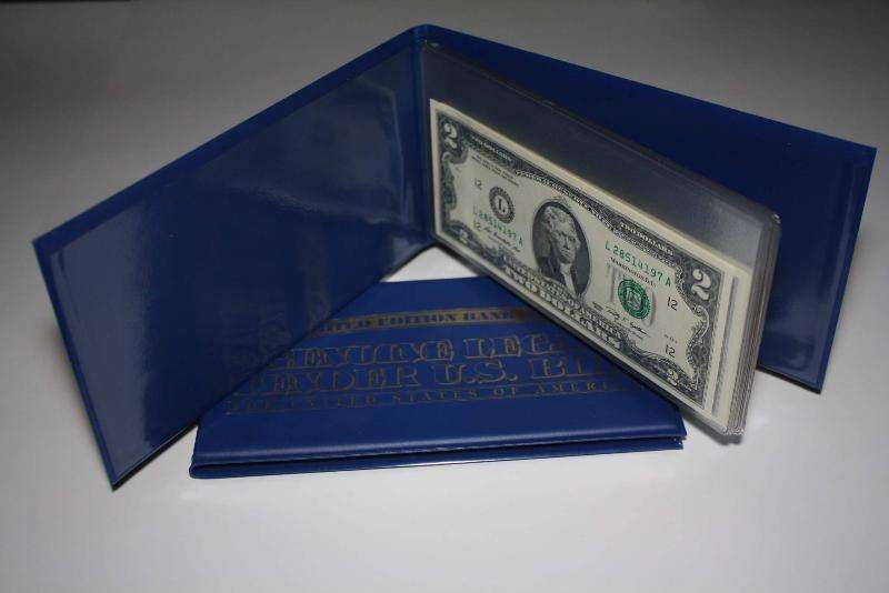 CURRENCY BILL HOLDER ALBUMS -  Holds 10 BILLS