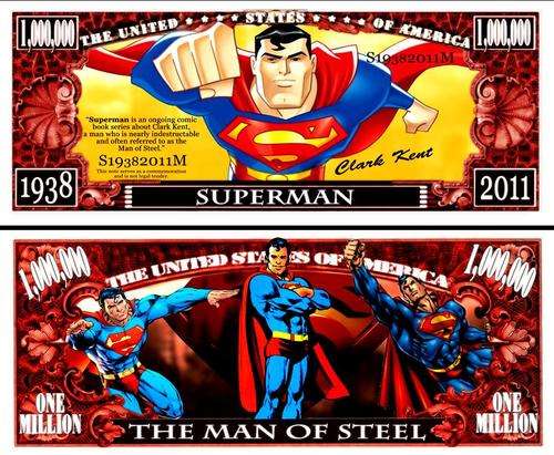 SUPERMAN MILLION DOLLAR BILL