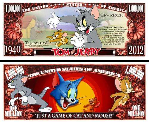 TOM AND JERRY CARTOON MILLION DOLLAR BILL