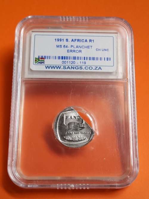1991 S.Africa MS 64 - Planchet Error """WOW""" Starting @ R1