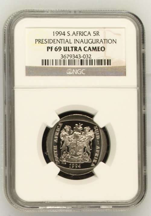 1994 PRESIDENTIAL INAUGURATION R5  - PF69 ULTRA CAMEO