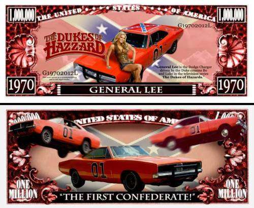 GENERAL LEE NOVELTY MILLION DOLLAR BILL