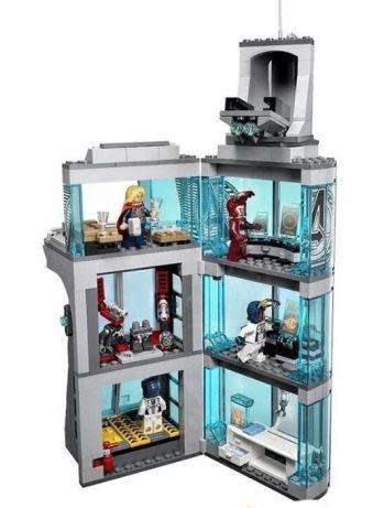 DECOOL 7114 Iron Man Base Attack Avengers Tower buster
