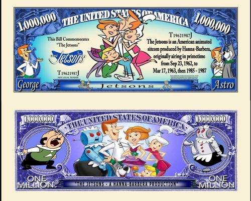 JETSONS NOVELTY MILLION DOLLAR BILL