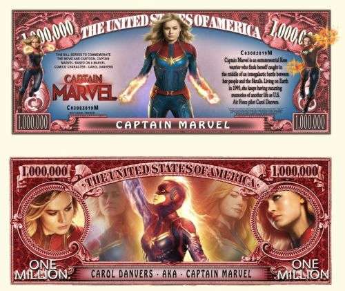 CAPTAIN MARVEL MILLION DOLLAR BILL