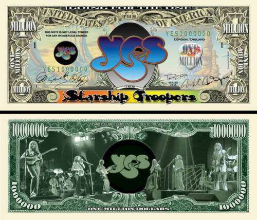 YES NOVELTY MILLION DOLLAR BILL
