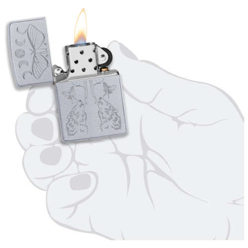 BUTTERFLY AND WOLF ZIPPO