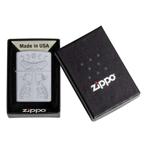 BUTTERFLY AND WOLF ZIPPO
