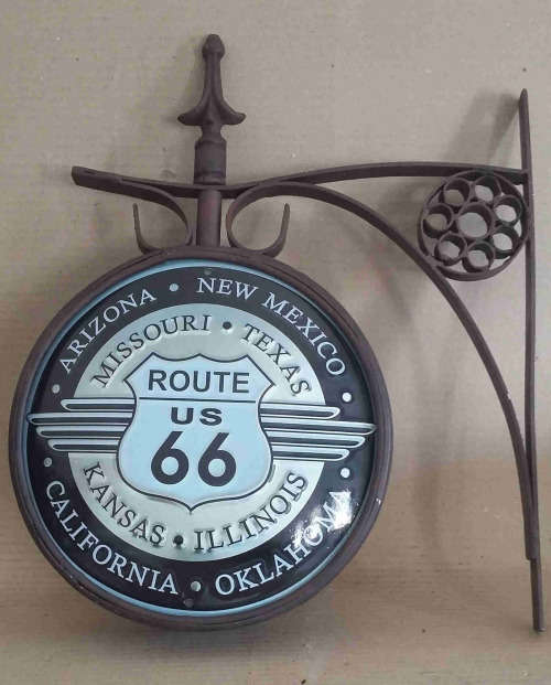 Route 66 pub /bar/ man cave / garage / station double sided advert light. LED.   bd2