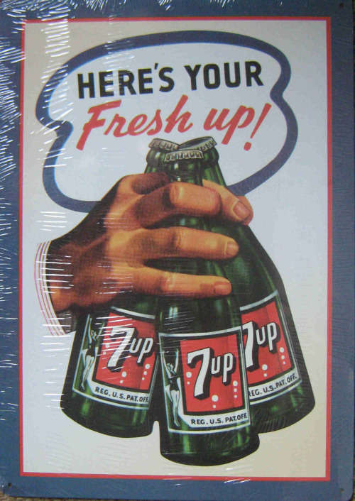 Seven Up   7 Up   metal sign                                                mt11