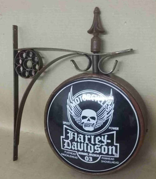 Harley Davidson pub  bar  man cave  garage,  station double sided advert light. L2