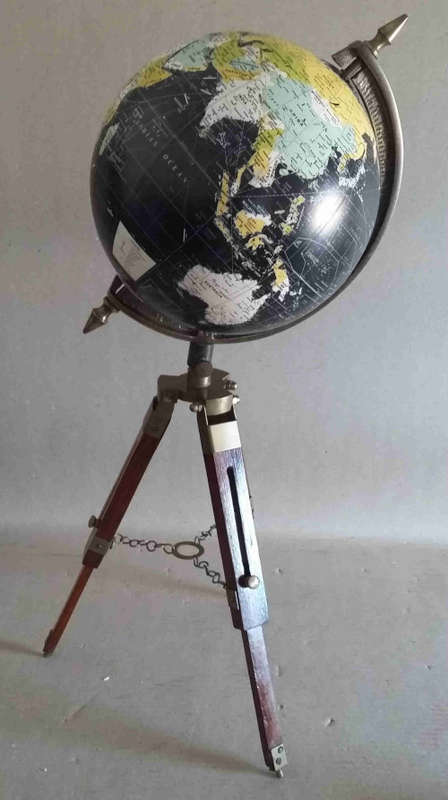 World globe. On telescopic tripod stand. Beautiful item to complement your home