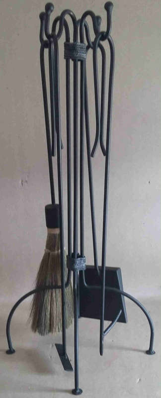 Fireplace companion. Econo set 5 pieces.                                                fp2