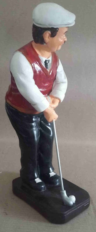 Golfer figurine. Heavy