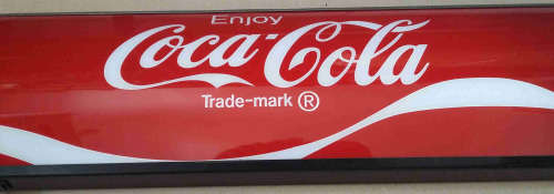 Coca-Cola pub, bar, man cave,  advert light box . LED.