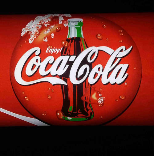 Coca-Cola pub, bar, man cave,  advert light box . LED.