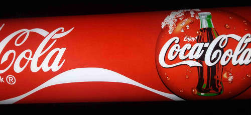 Coca-Cola pub, bar, man cave,  advert light box . LED.