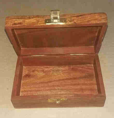 Rosewood and brass cigar box