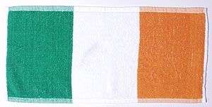 Bar towel. Irish flag