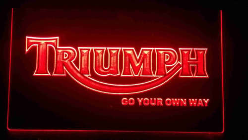 Triumph neon electric bar sign. 220v                        bd2