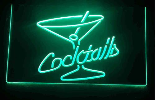 Cocktails bar neon sign                                                 bd2
