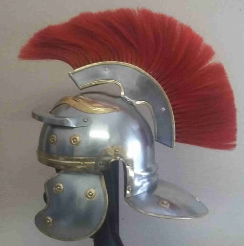 Roman armor helmet. Metal. full size