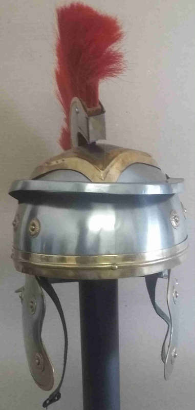 Roman armor helmet. Metal. full size