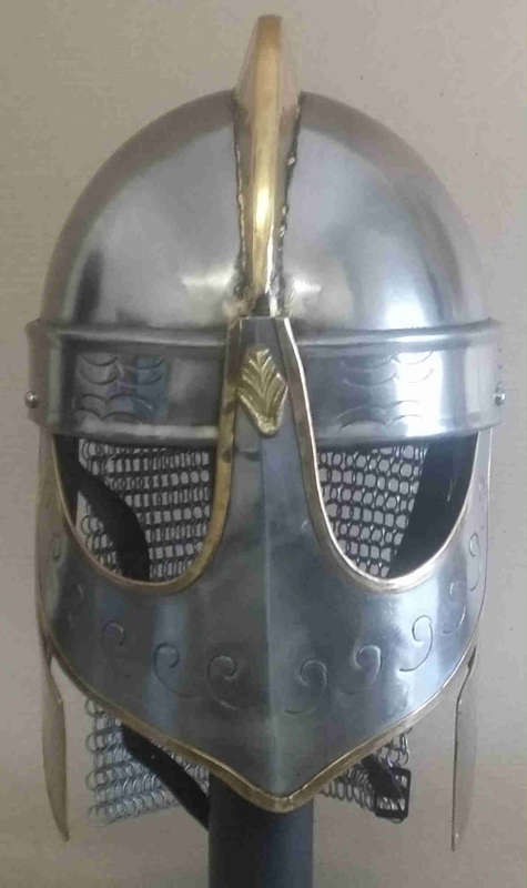 Viking chain mail helmet