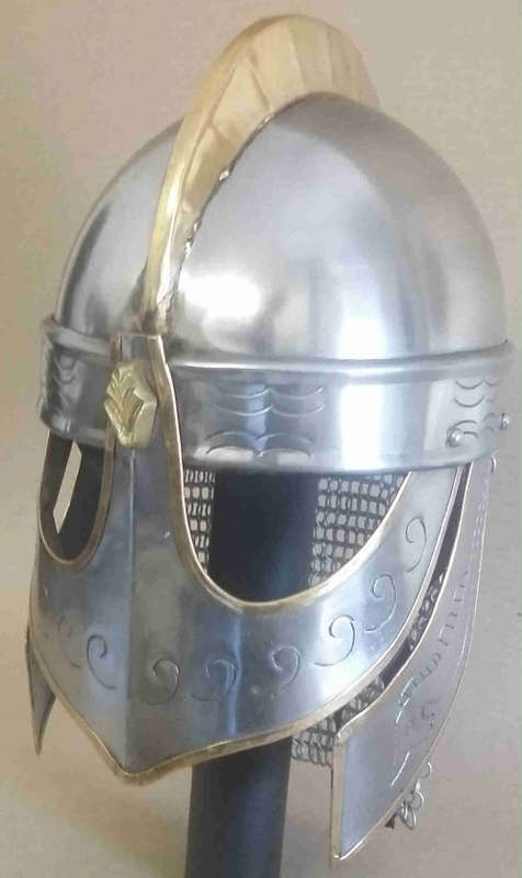 Viking chain mail helmet