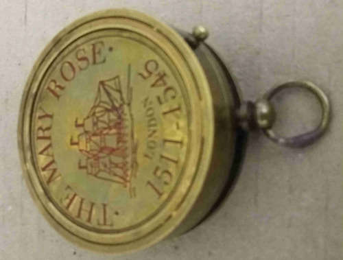 Pocket Sundial Compass Brass Antique Finsh