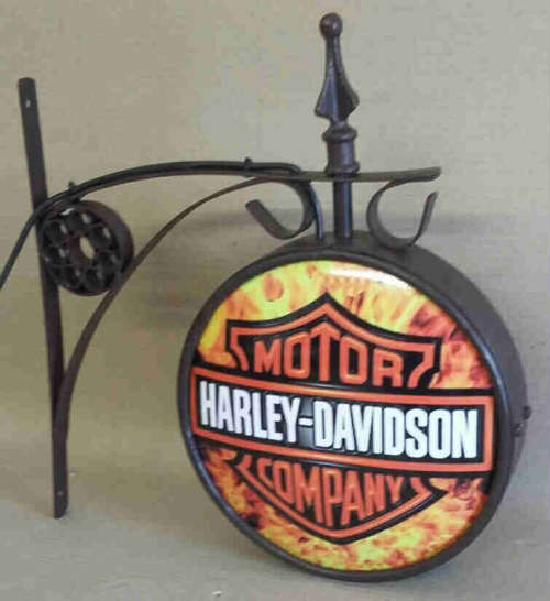 Harley-Davidson Pub /bar/ man cave / garage / double sided advert light. LED.