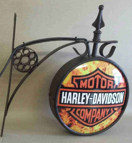 Harley-Davidson Pub /bar/ man cave / garage / double sided advert light. LED.
