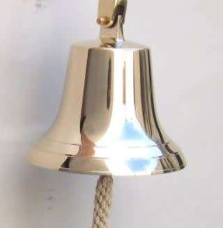 Brass bell. 16cm diameter