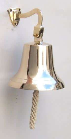 Brass bell. 16cm diameter