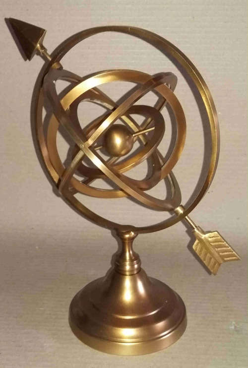 Armillary globe on base. Beautiful item to complement your home