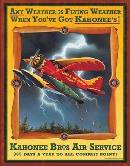 Kahonee Bros Air Service. metal sign                                          mt6