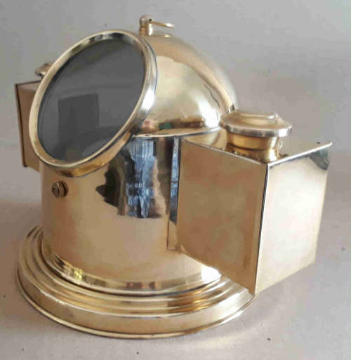 Brass ships twin binnacle compass