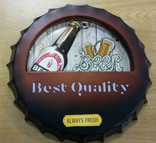 Beer, best quality, metal light sign.
