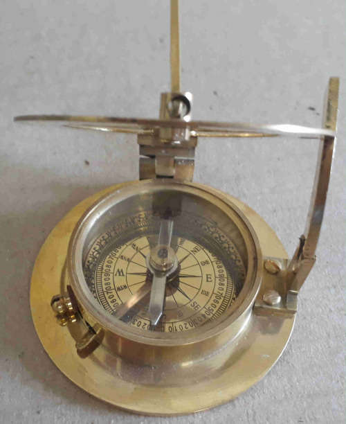Brass Sundial Compass 7cm
