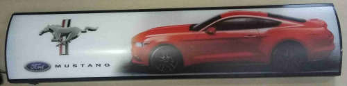Mustang red pub,bar, man cave,  advert light box . LED.                 bd2