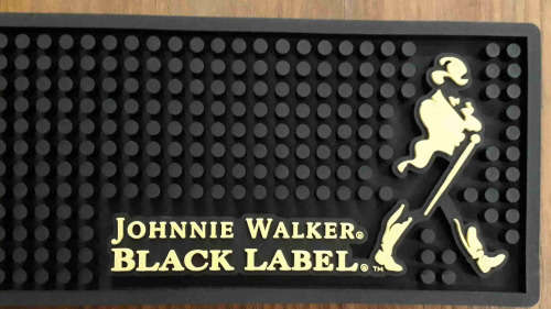 Johnnie Walker bar mat / wetstop PVC hedgehog